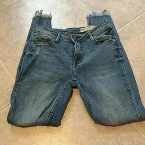 Mid-Rise Distressed Bella Skinny Jeans